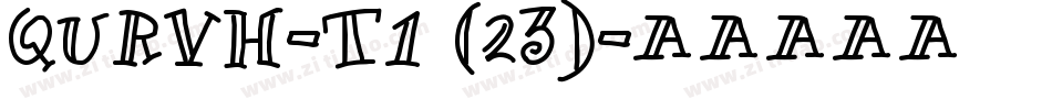 QURVH-T1 (23)字体转换